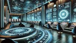Tampilan antarmuka kasino online melawai4d dengan slot dan live dealer